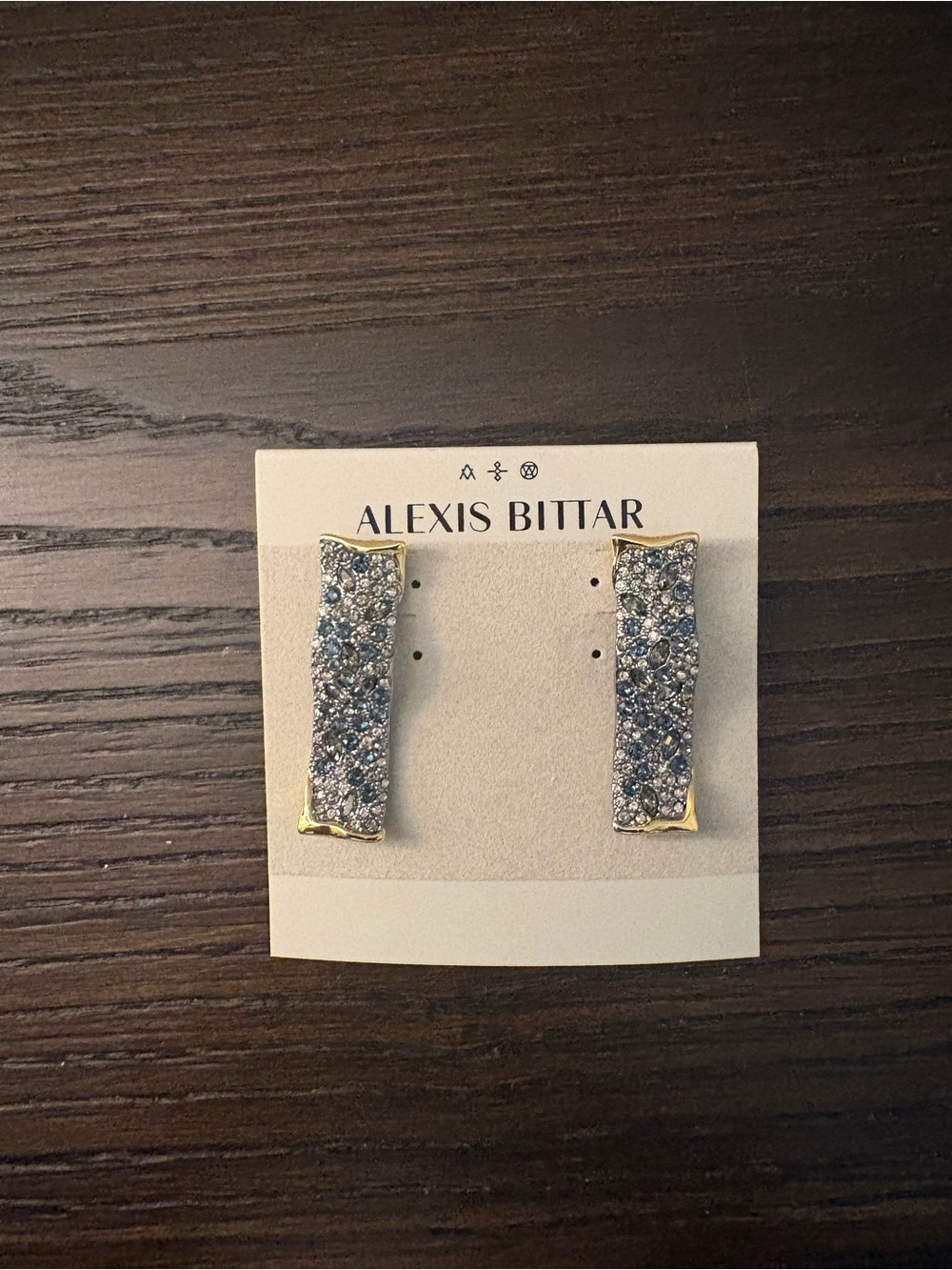 NEW Alexis Bittar Pave Crystal Earrings